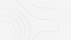 Topographic contour lines of land, black and white illustration